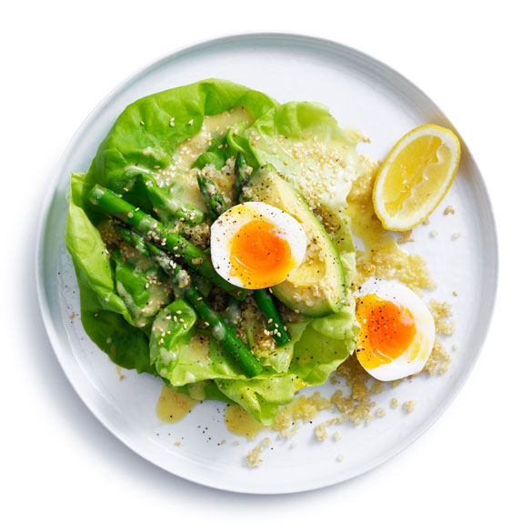 Asparagus, Avocado & Butter Lettuce Salad Hydro Produce