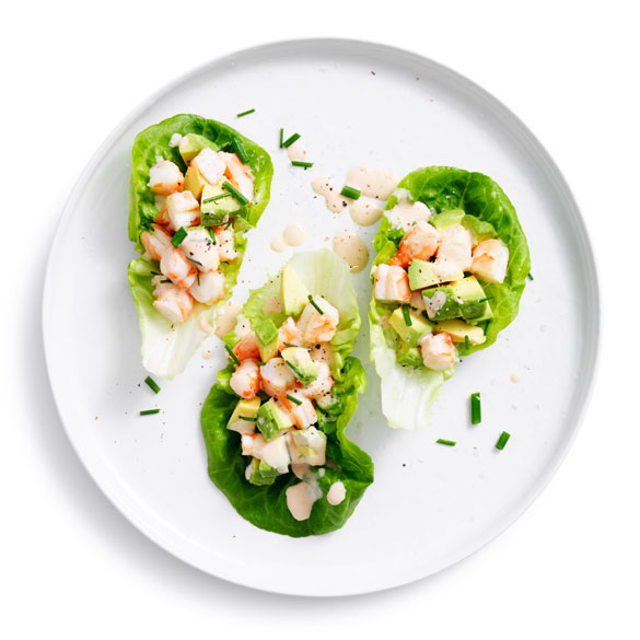 Fresh, quick, and healthy – Try our prawn and avocado little gem cups.