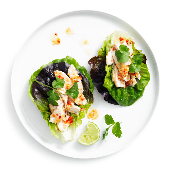 Fresh, quick, and healthy – Try our Thai chicken san choy bau in gem lettuce cups
