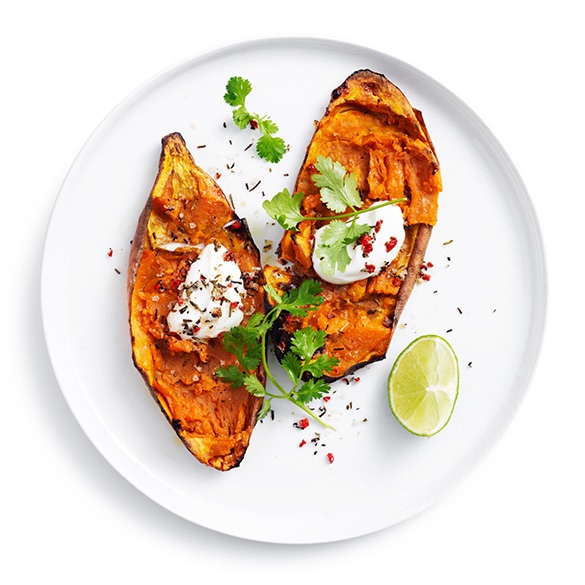 Fresh, tasty, and healthy – Try our sweet potato skins.